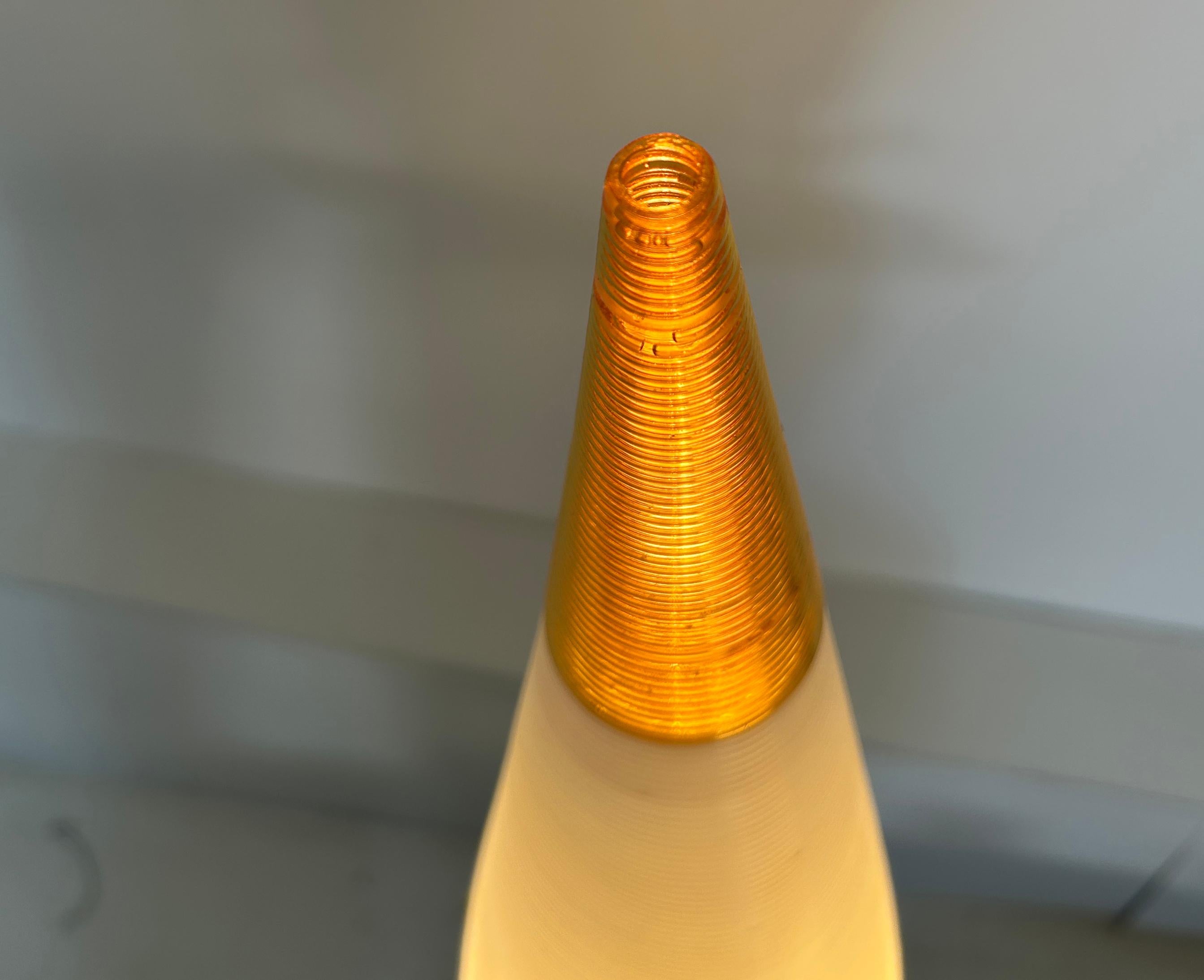 Double coned Rotaflex Mantel or Credenza Lamp In Excellent Condition For Sale In South Charleston, WV
