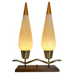 Double coned Rotaflex Mantel or Credenza Lamp