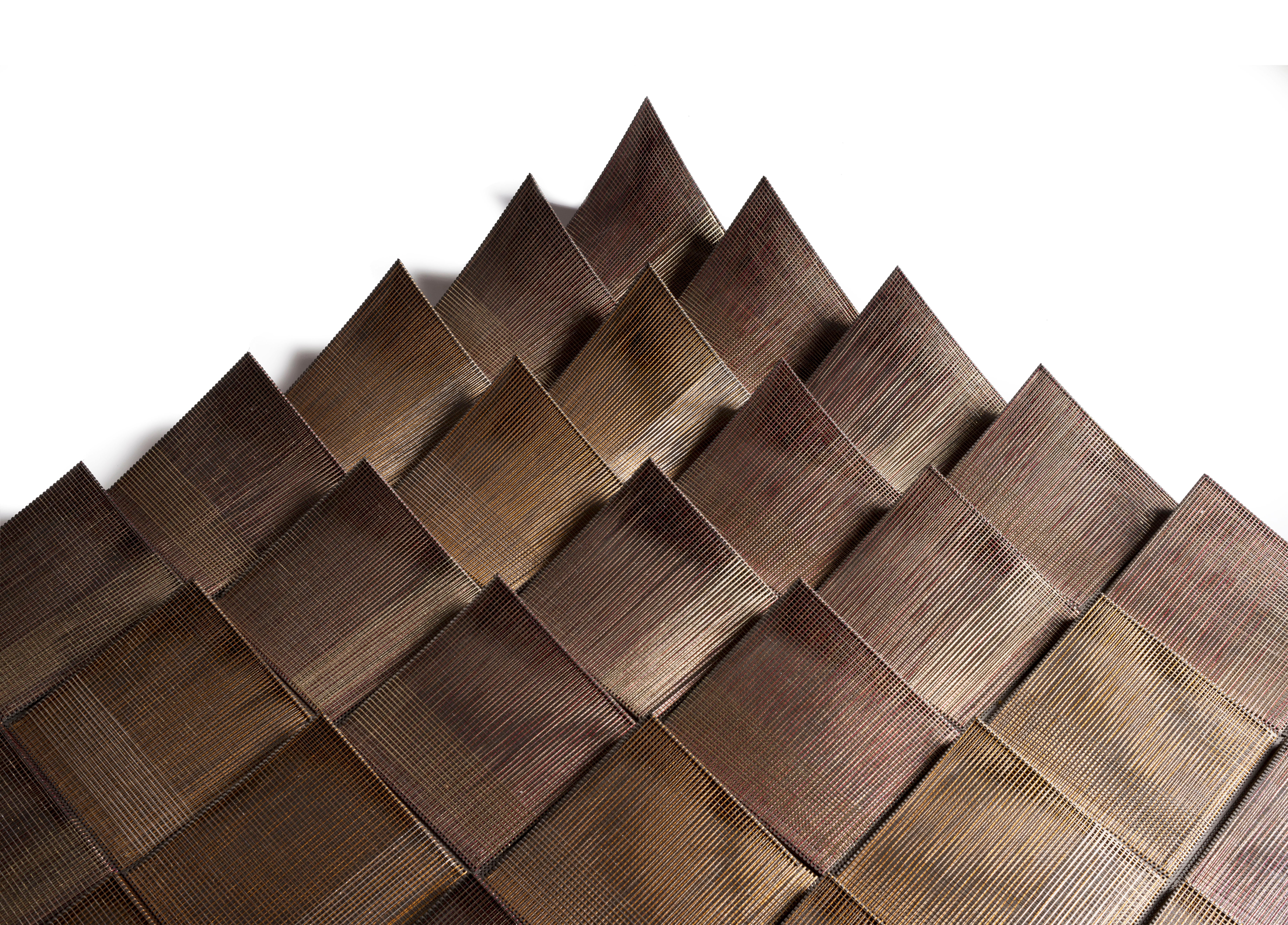 Doble curvatura grande Una escultura textil contemporánea Guatemalteco en venta