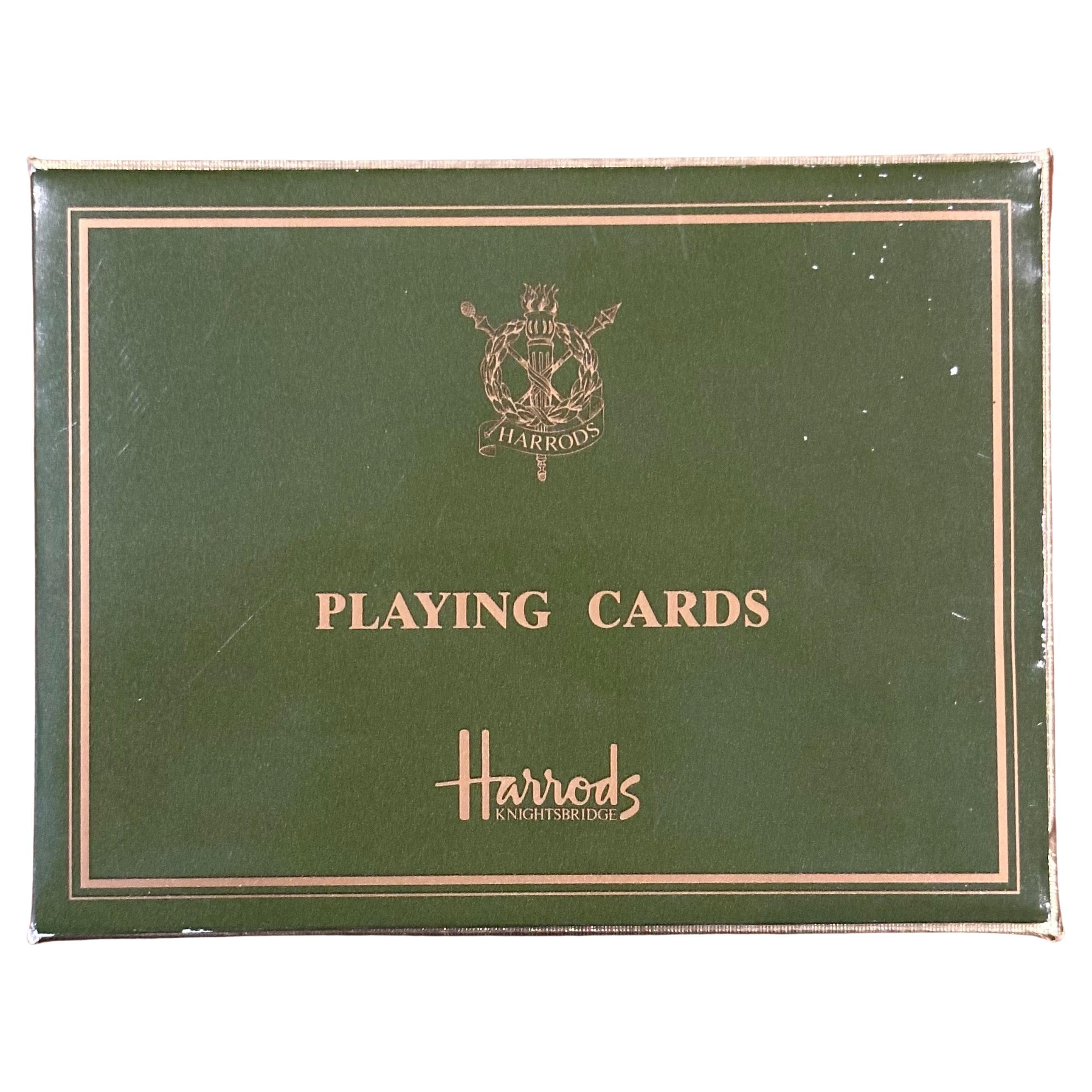 Ensemble de cartes à jouer de deux niveaux par Harrods of London - Nouveau stock ancien en vente 5