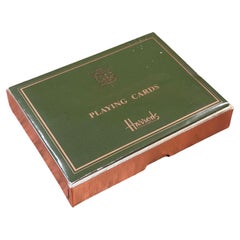 Juego de Naipes de Doble Baraja en Caja de Harrods of London - New Old Stock