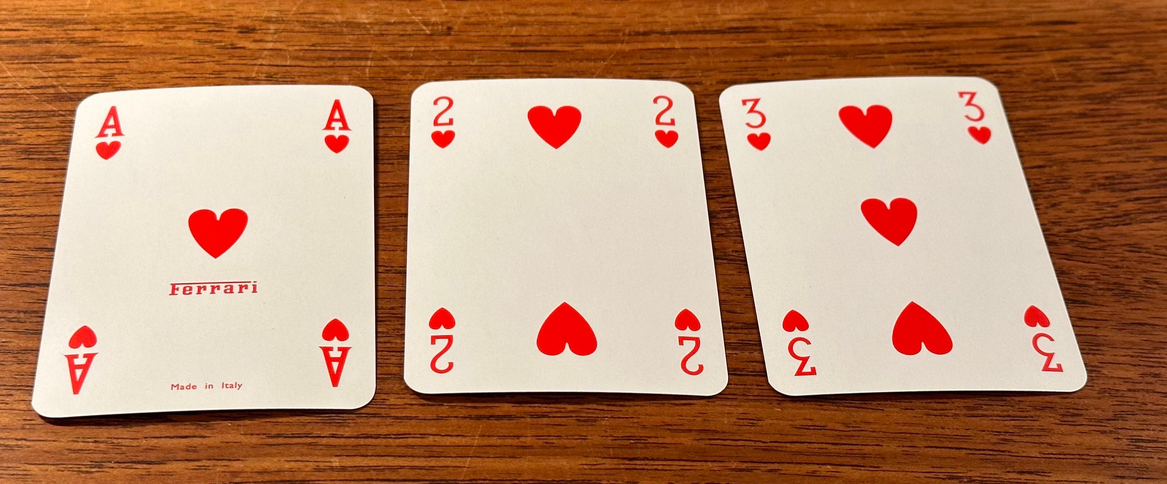 Double Deck Set of Playing Cards in Box by Ferrari 2