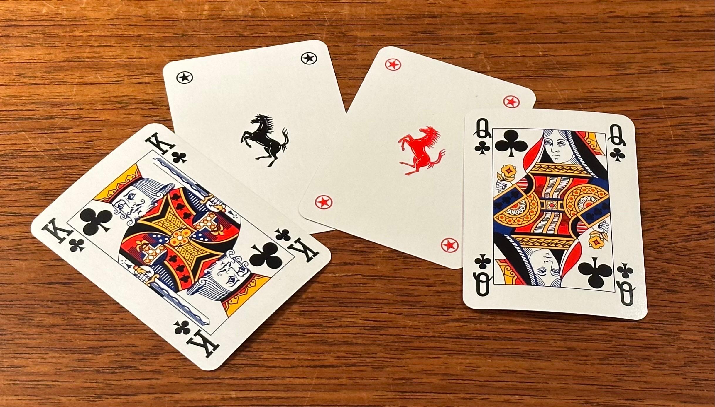 Double Deck Set of Playing Cards in Box by Ferrari 3