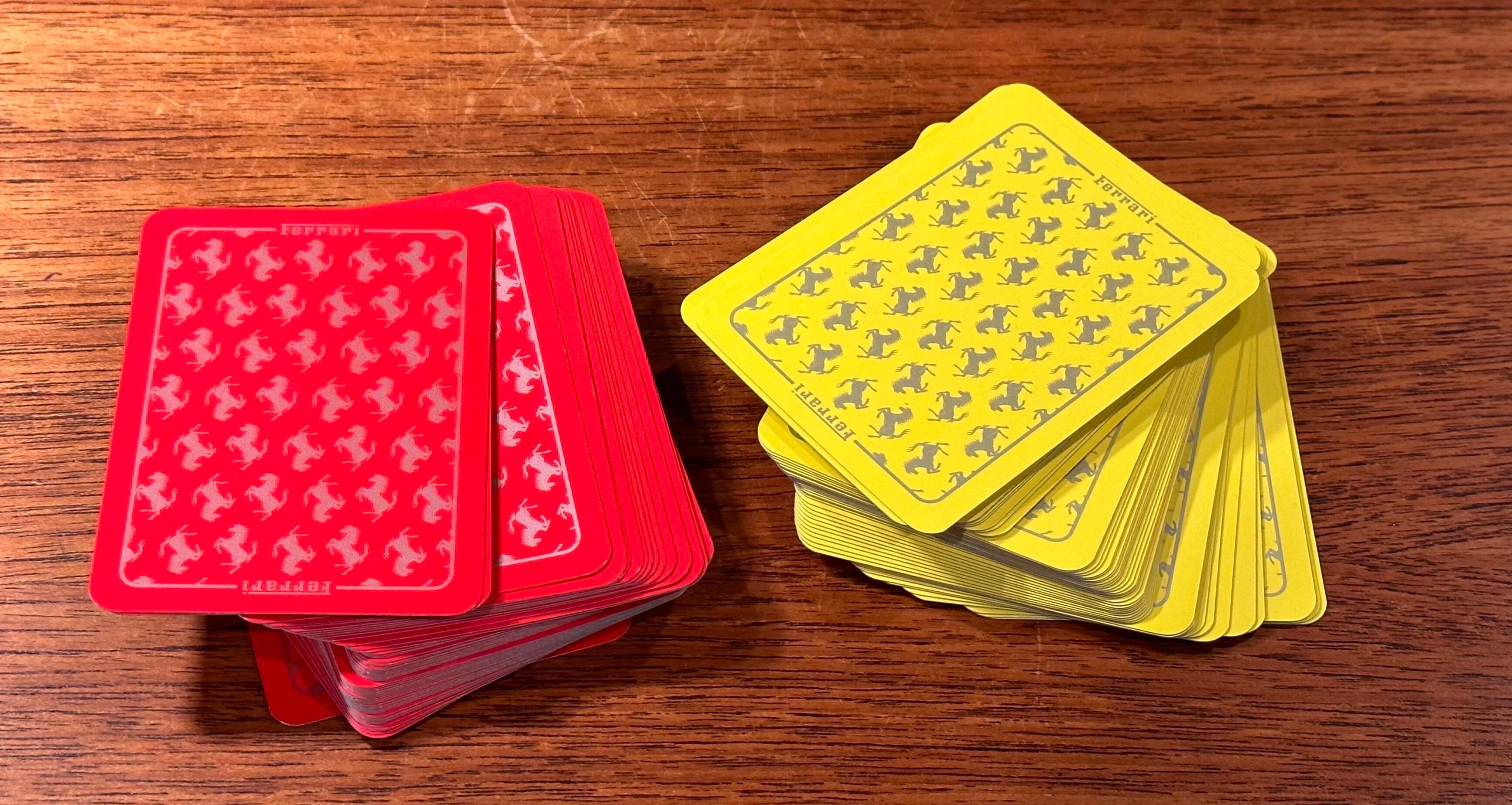 Double Deck Set of Playing Cards in Box by Ferrari 6