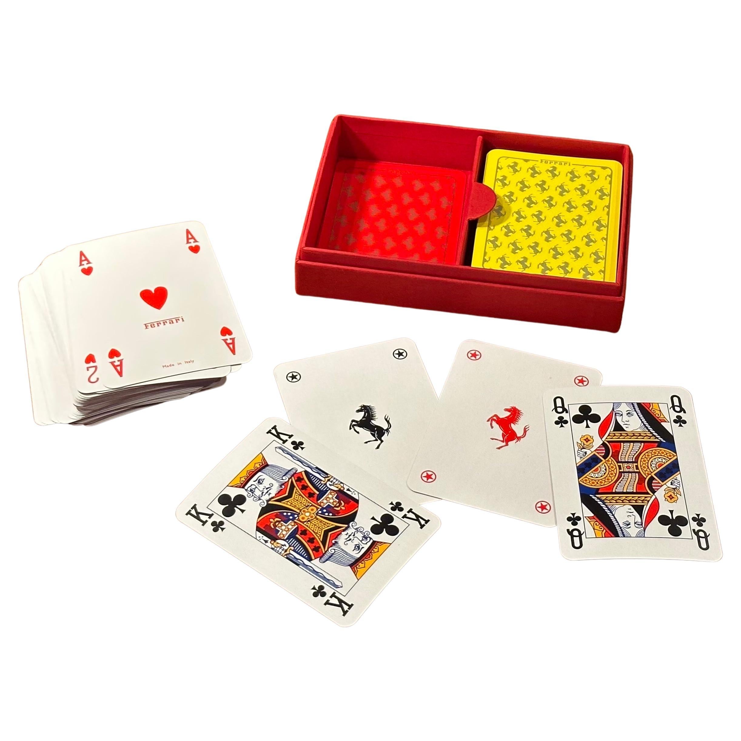 Double Deck Set of Playing Cards in Box by Ferrari 7