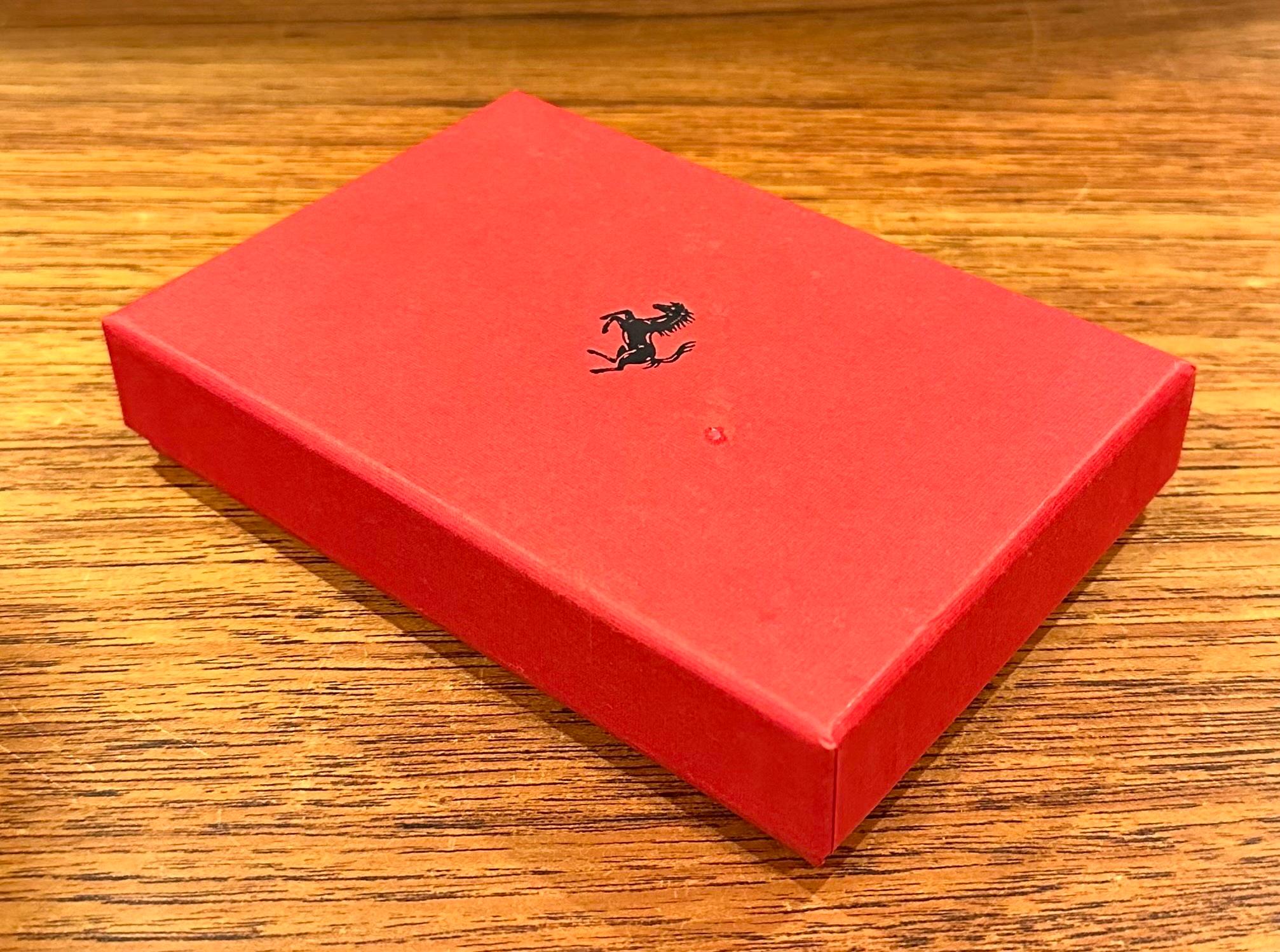 Italian Double Deck Set of Playing Cards in Box by Ferrari