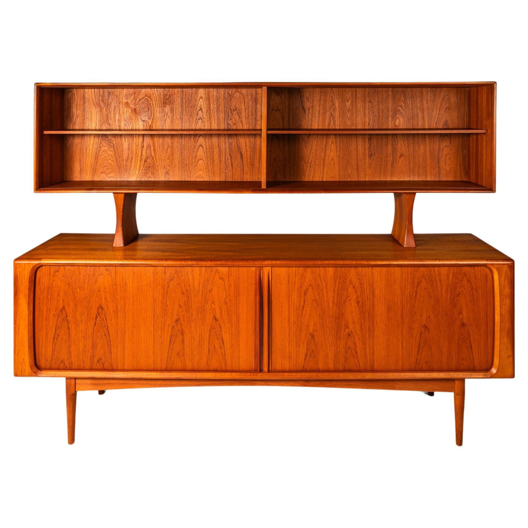 Double Decker Credenza in Teak by Bernhard Pedersen, Denmark, c. 1960's