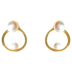 Double Delight Pearl Stud Earrings