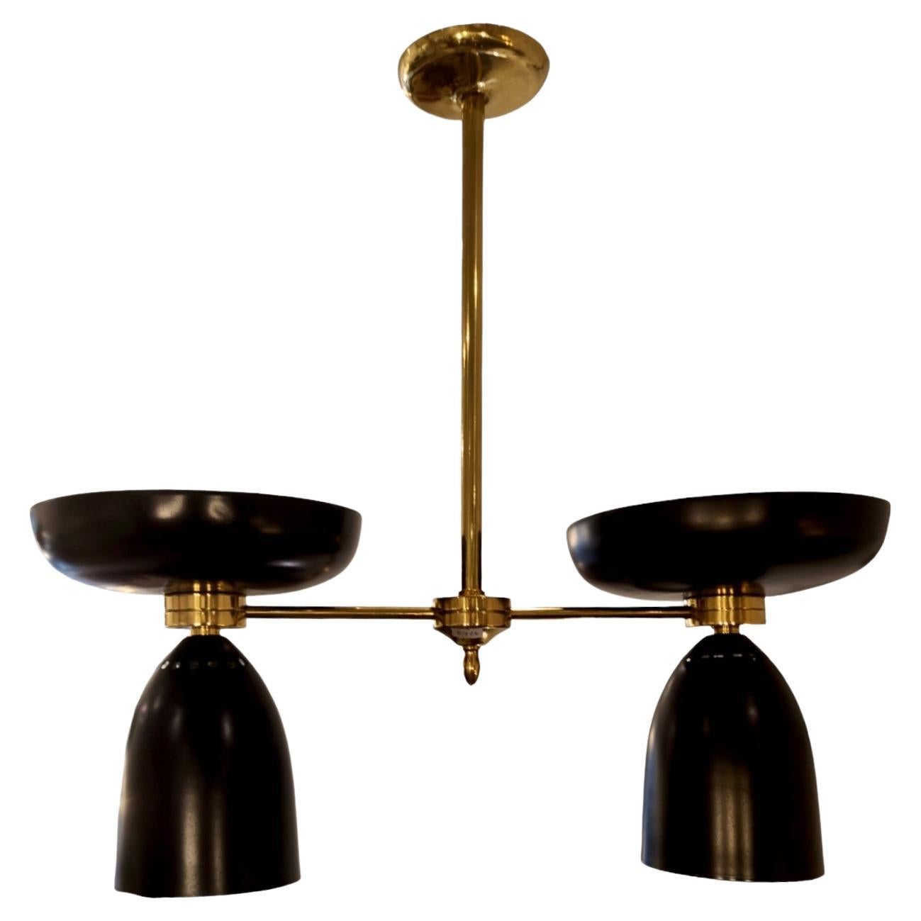 Double "Diabolo" Ceiling Lamp Italian  For Sale