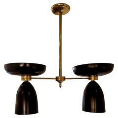 Vintage Double "Diabolo" Ceiling Lamp Italian 
