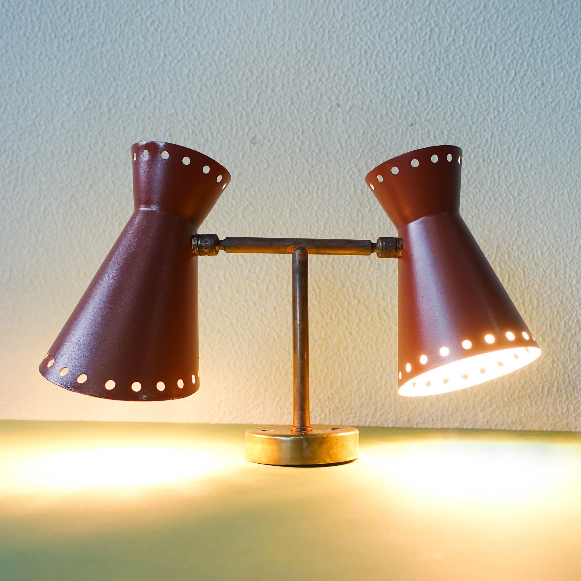 Double Diabolo Wall Lamp, 1950's 3