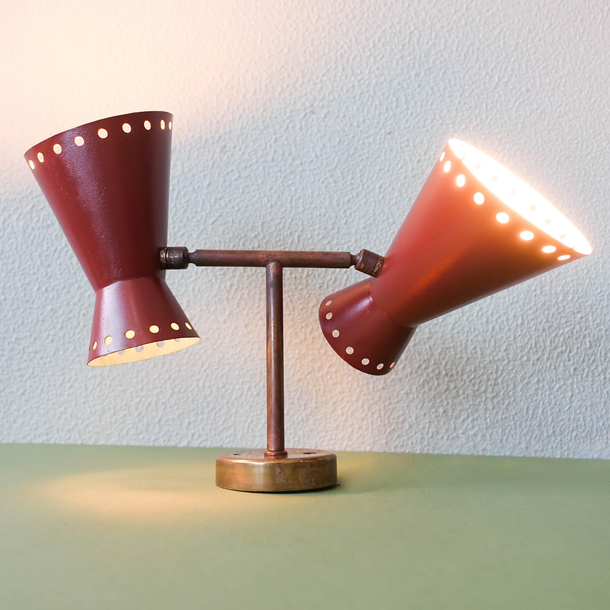 Double Diabolo Wall Lamp, 1950's 1