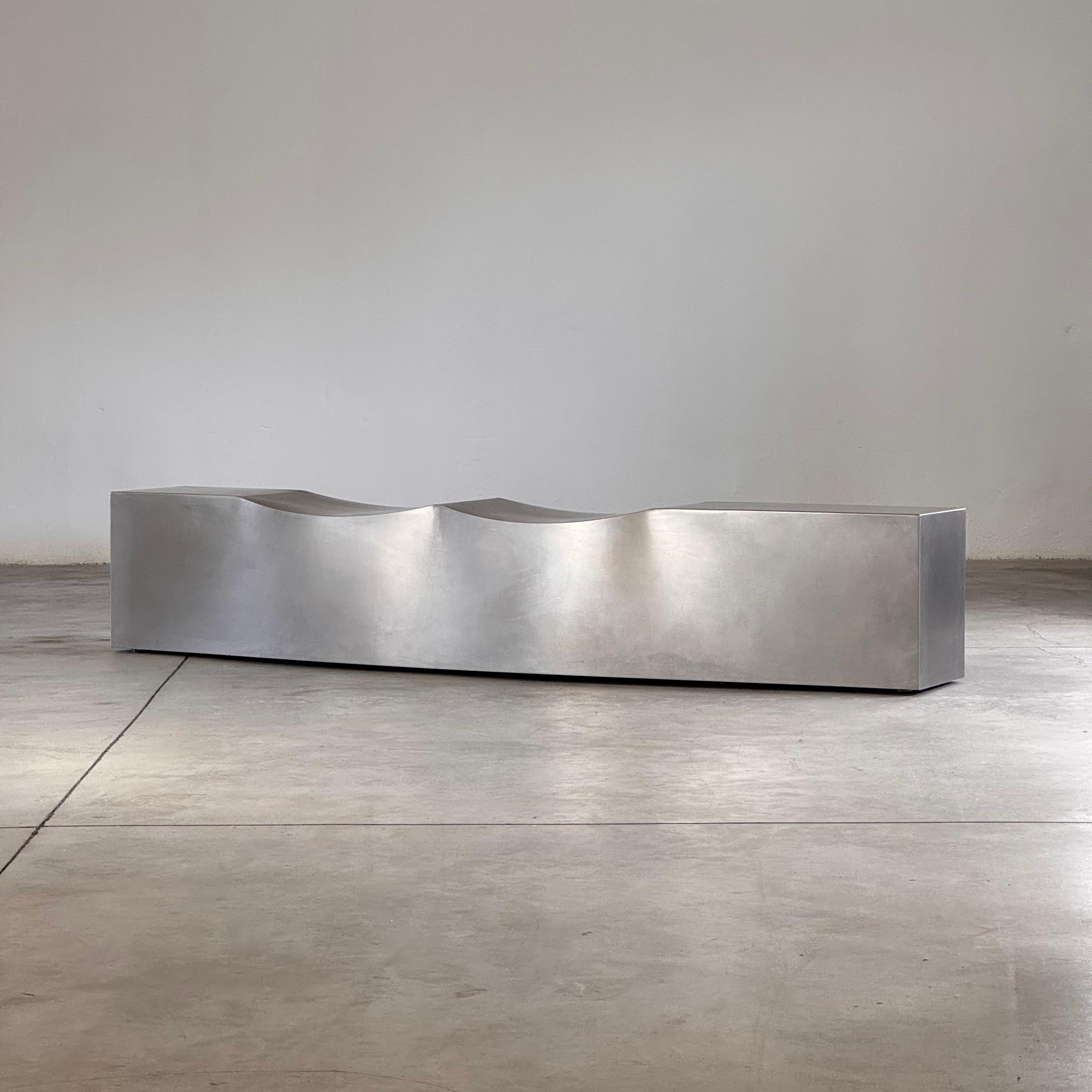 Italian “Double Dip” Bench by Chris Howker for B&B Italia, 2004 Sculptural, Discontinued For Sale