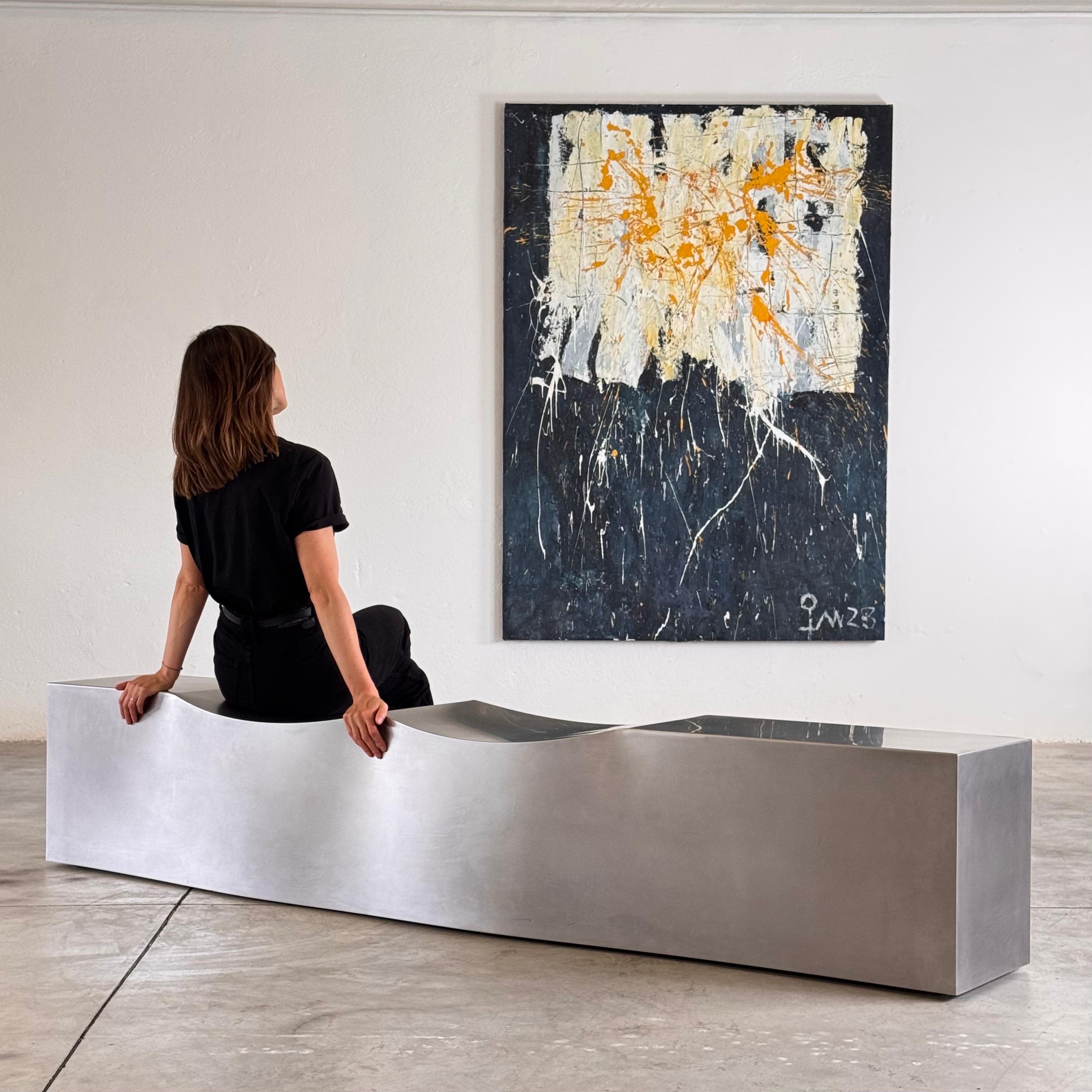 “Double Dip” Bench by Chris Howker for B&B Italia, 2004 Sculptural, Discontinued In Good Condition For Sale In Bagnolo Mella, Brescia