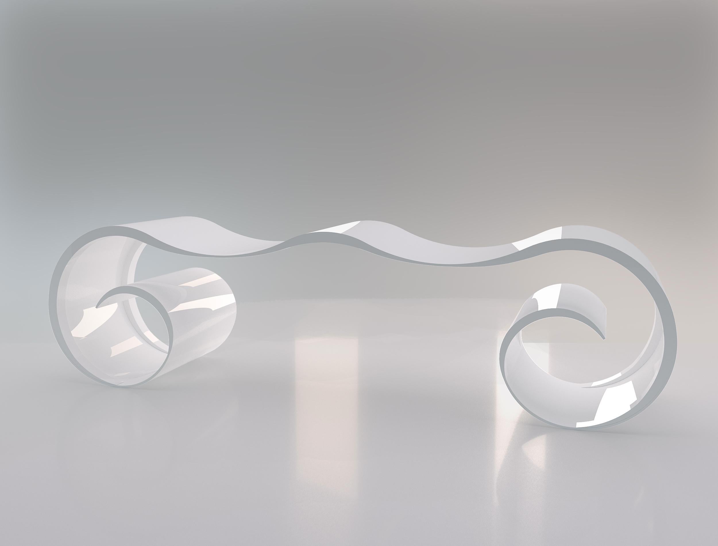 Ionische Doppeldip-Bank, entworfen von Laurie Beckerman (Minimalistisch) im Angebot