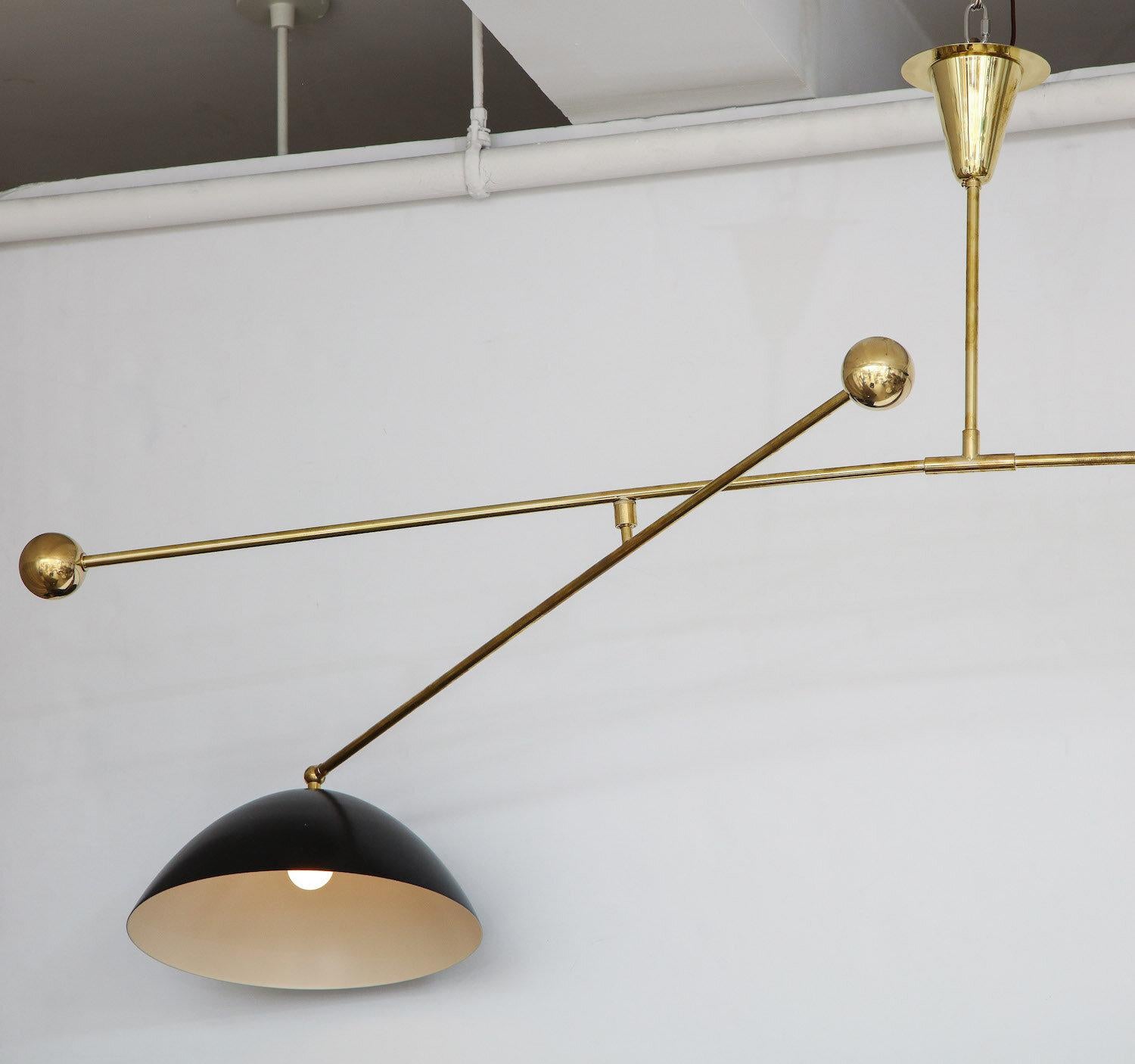 Mid-Century Modern Double Dish Mobile Fixture by Fedele Papagni