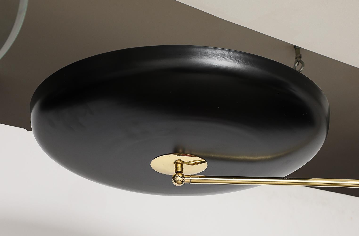 Italian Double Dish Mobile Fixture by Fedele Papagni