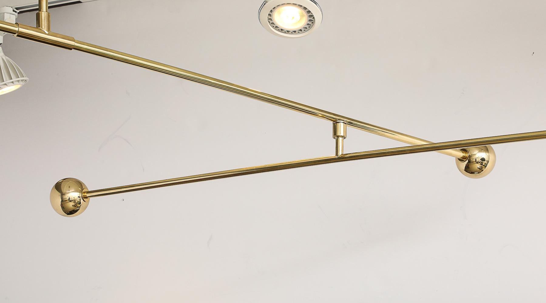 Double Dish Mobile Fixture by Fedele Papagni In New Condition In New York, NY
