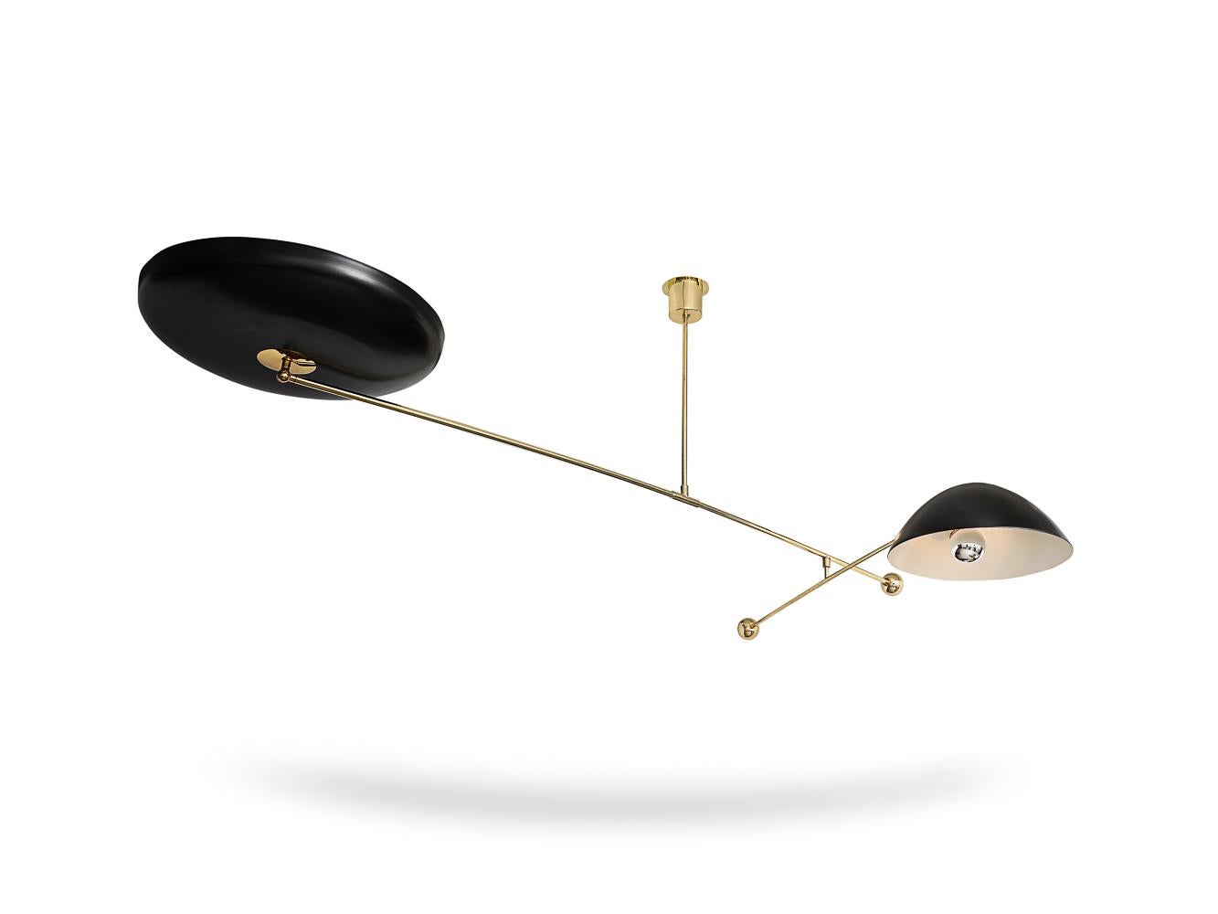 Contemporary Double Dish Mobile Fixture by Fedele Papagni