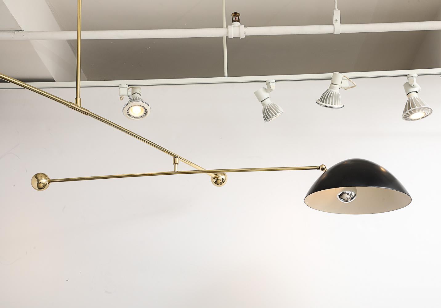 Aluminum Double Dish Mobile Fixture by Fedele Papagni