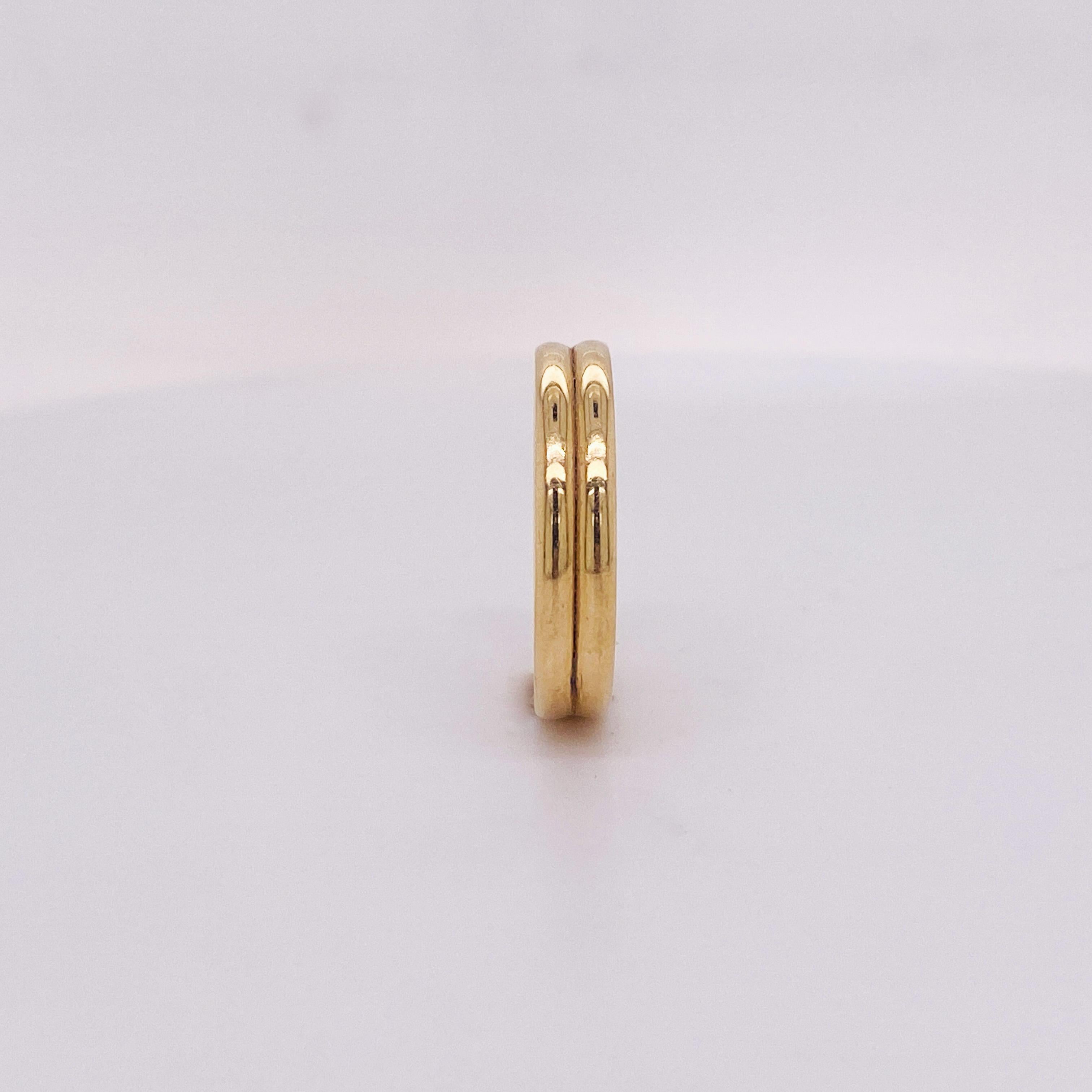 double dome gold ring