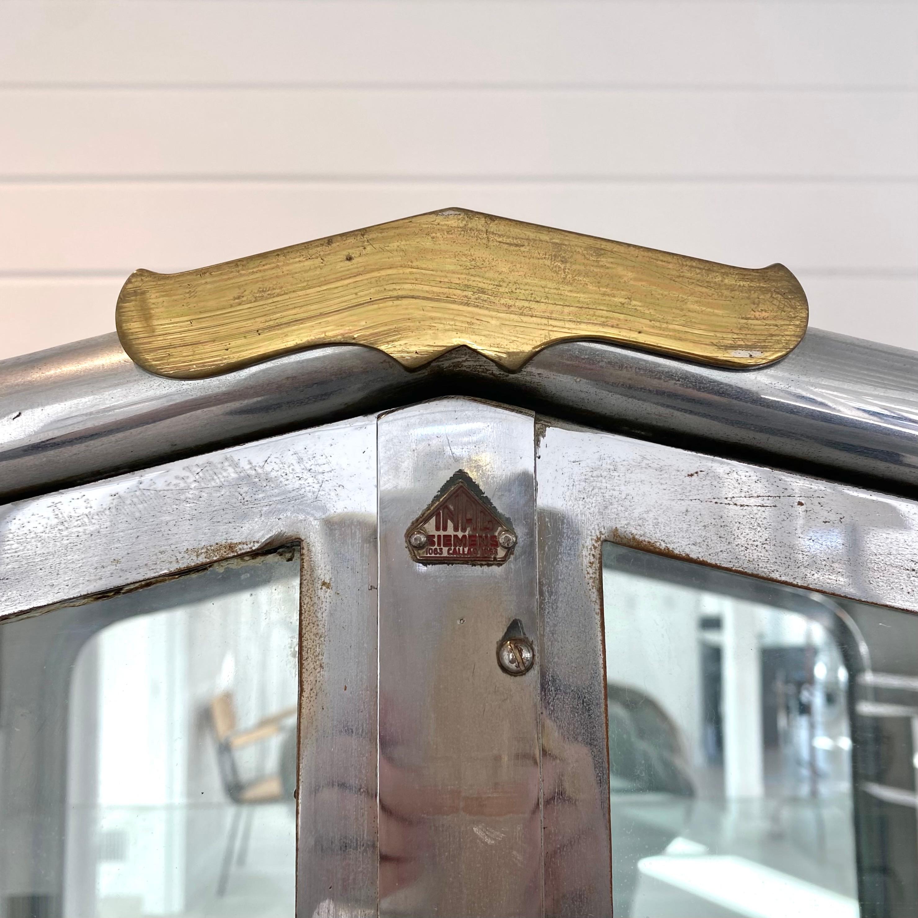 Double Door Iron and Glass Vitrine, 1920s Argentina For Sale 8