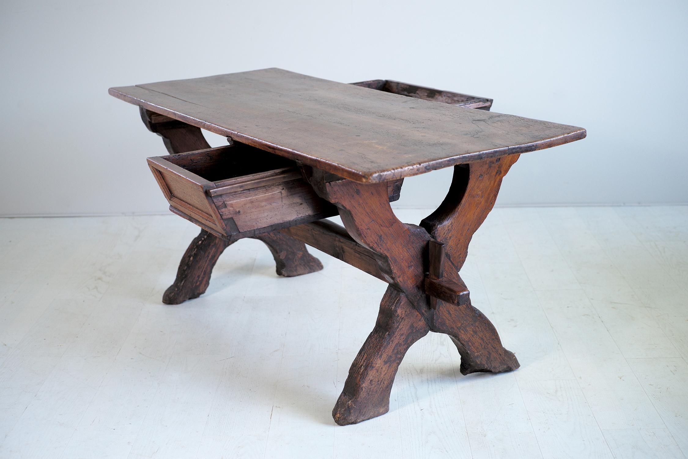 Double Drawer Changer Table, Switzerland 17th Century 3