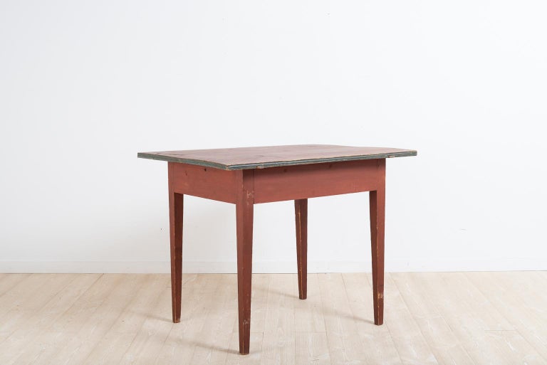 Double Drawer Writers Table from Hälsingland, Sweden For Sale at 1stDibs