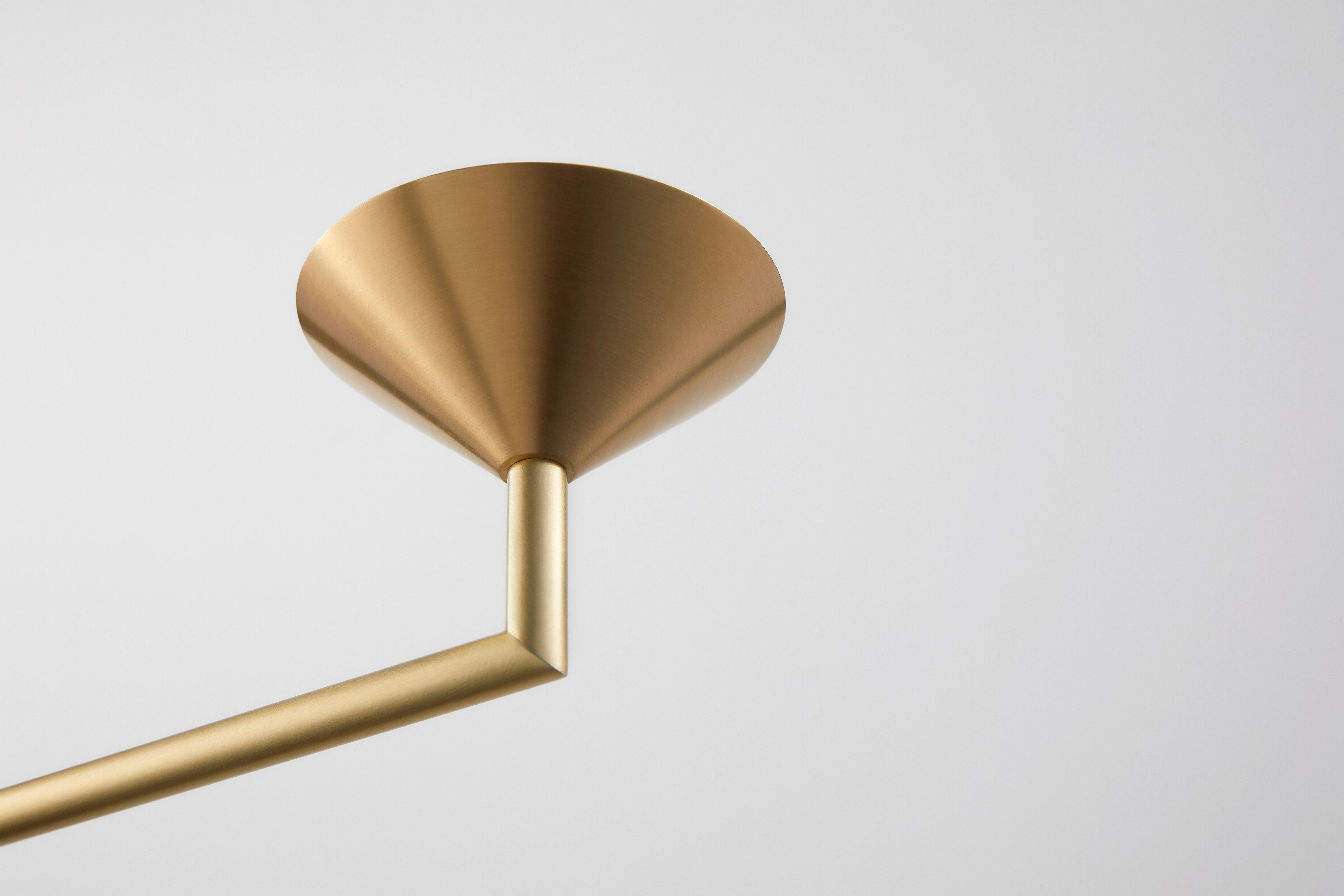 Brass Double Drop by Volker Haug For Sale