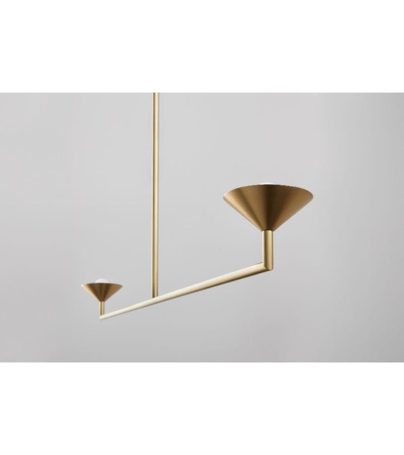 Contemporary Double Drop Pendant Light by Volker Haug For Sale