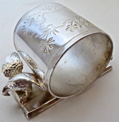 Double Eagle Silver Plated Victorian Figural Napkin Ring, American, circa 1885