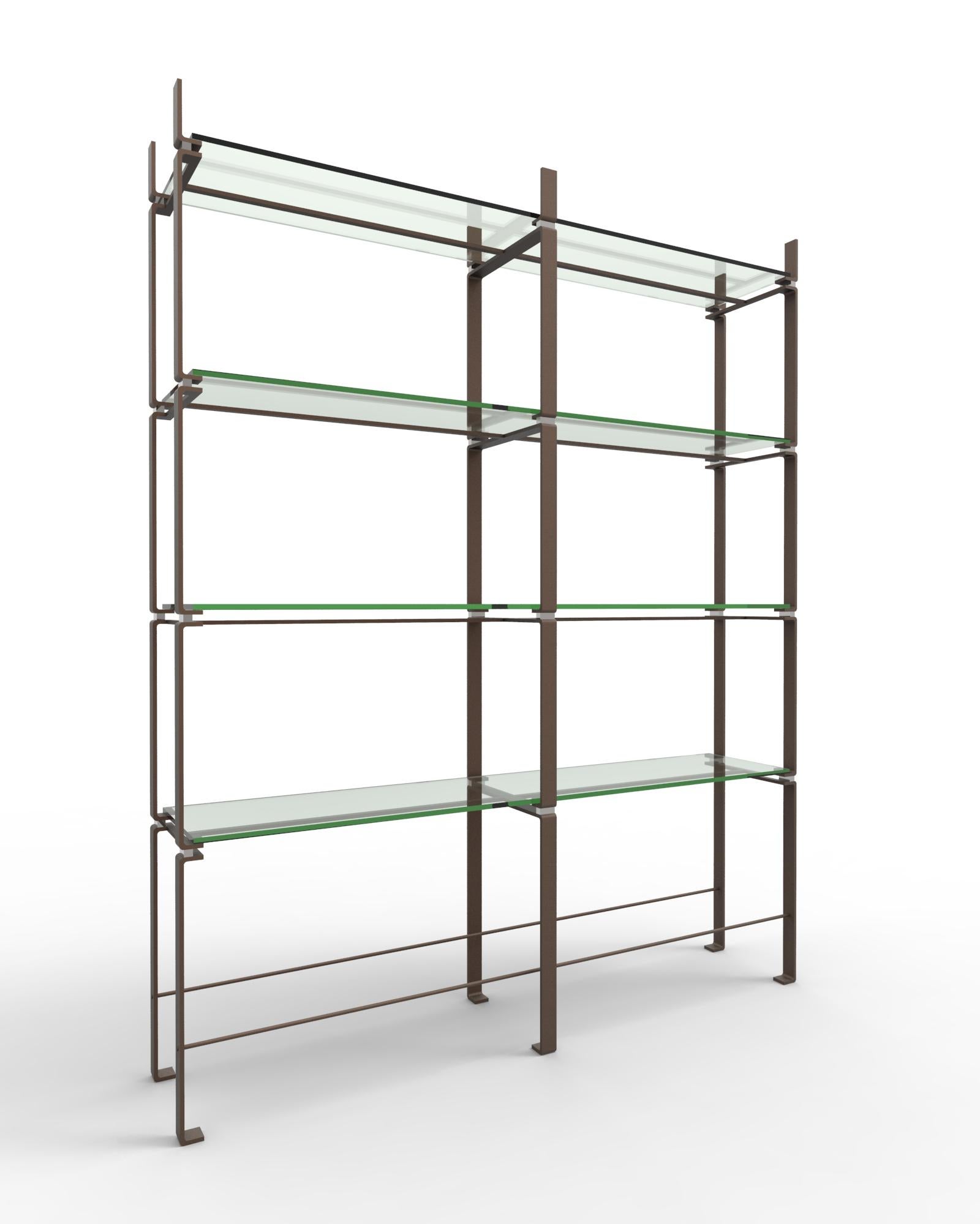 Post-Modern Double Etagere Shelves by Gentner Design For Sale