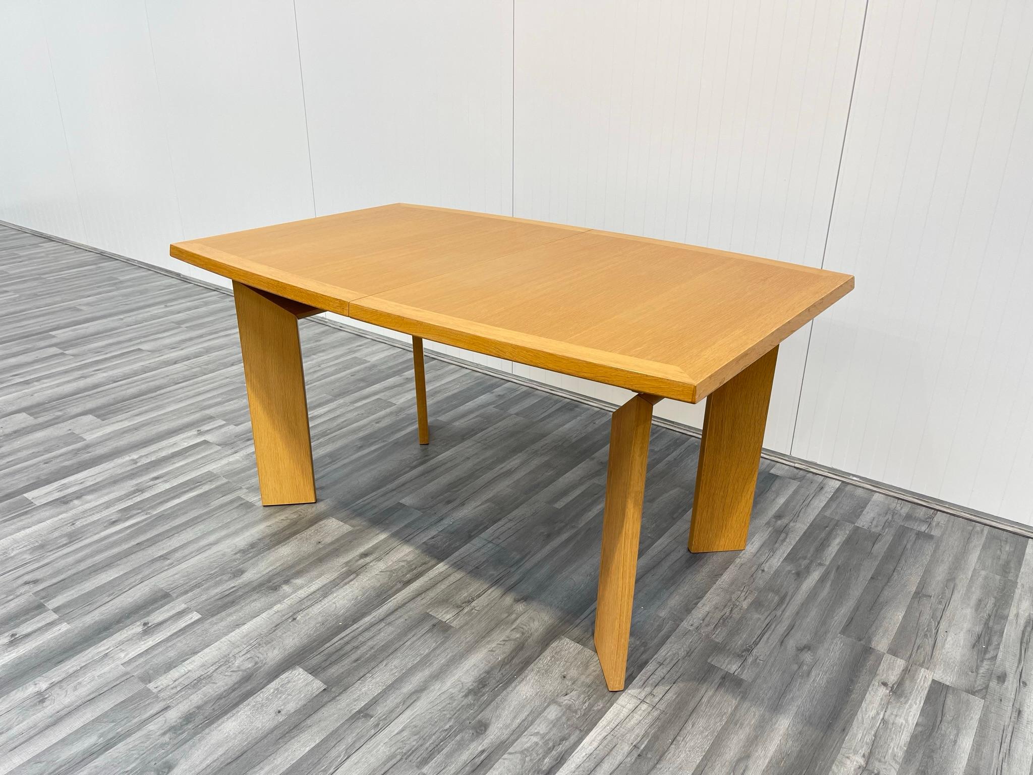 20th Century Double Extending Danish Oak Dining Table by Skovby