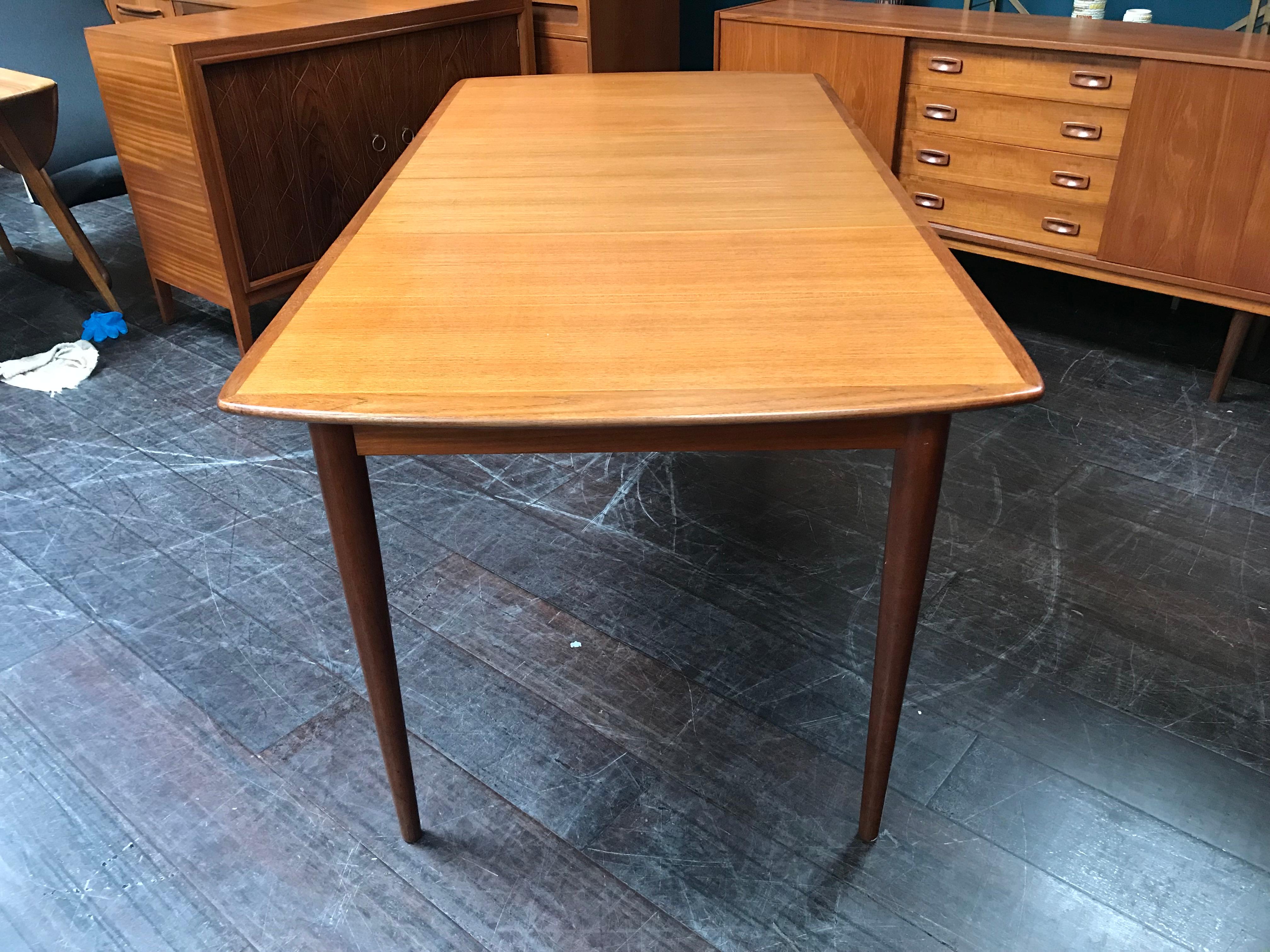 Teak Tavolo da pranzo doppio allungabile in teak di Rastad & Relling per Gustav Bahus
