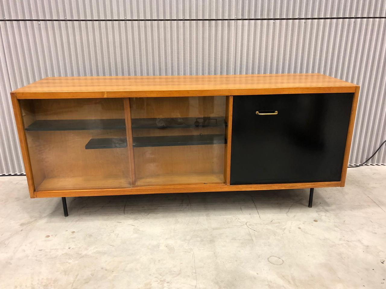 French Double Face Cabinet from the 1950s For Sale