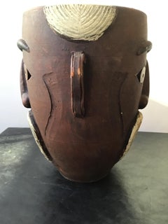 Double Face Ceramic Vase of Man