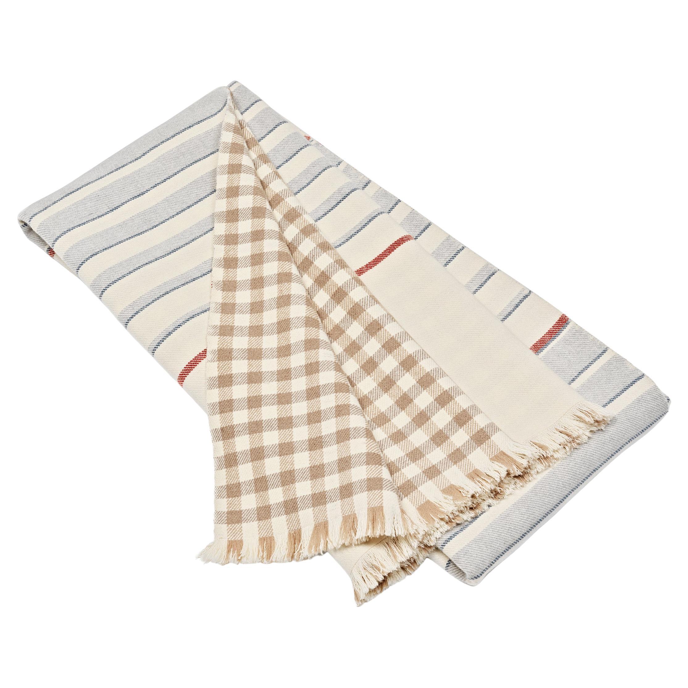 Natural Black Cashmere Wool and Recycled Astrakhan Fur Clean Cover