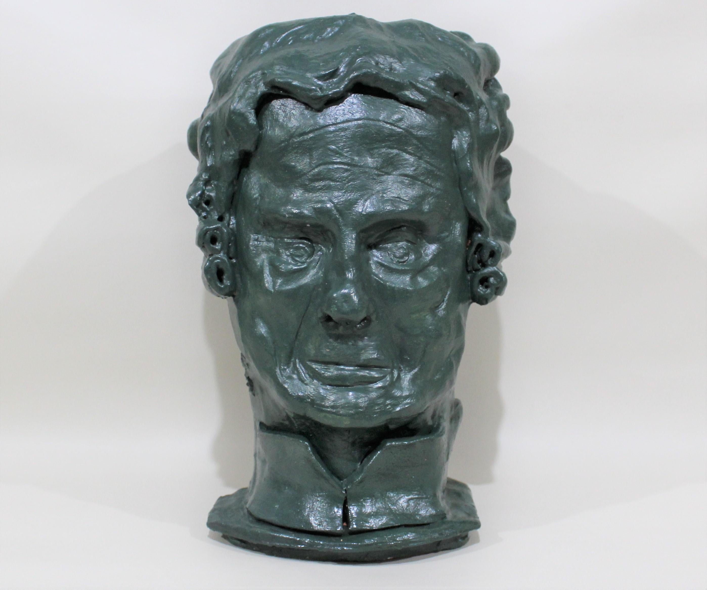 Double Faced Terracotta Sculpture of 18th Century Opera Composers In Good Condition For Sale In Hamilton, Ontario