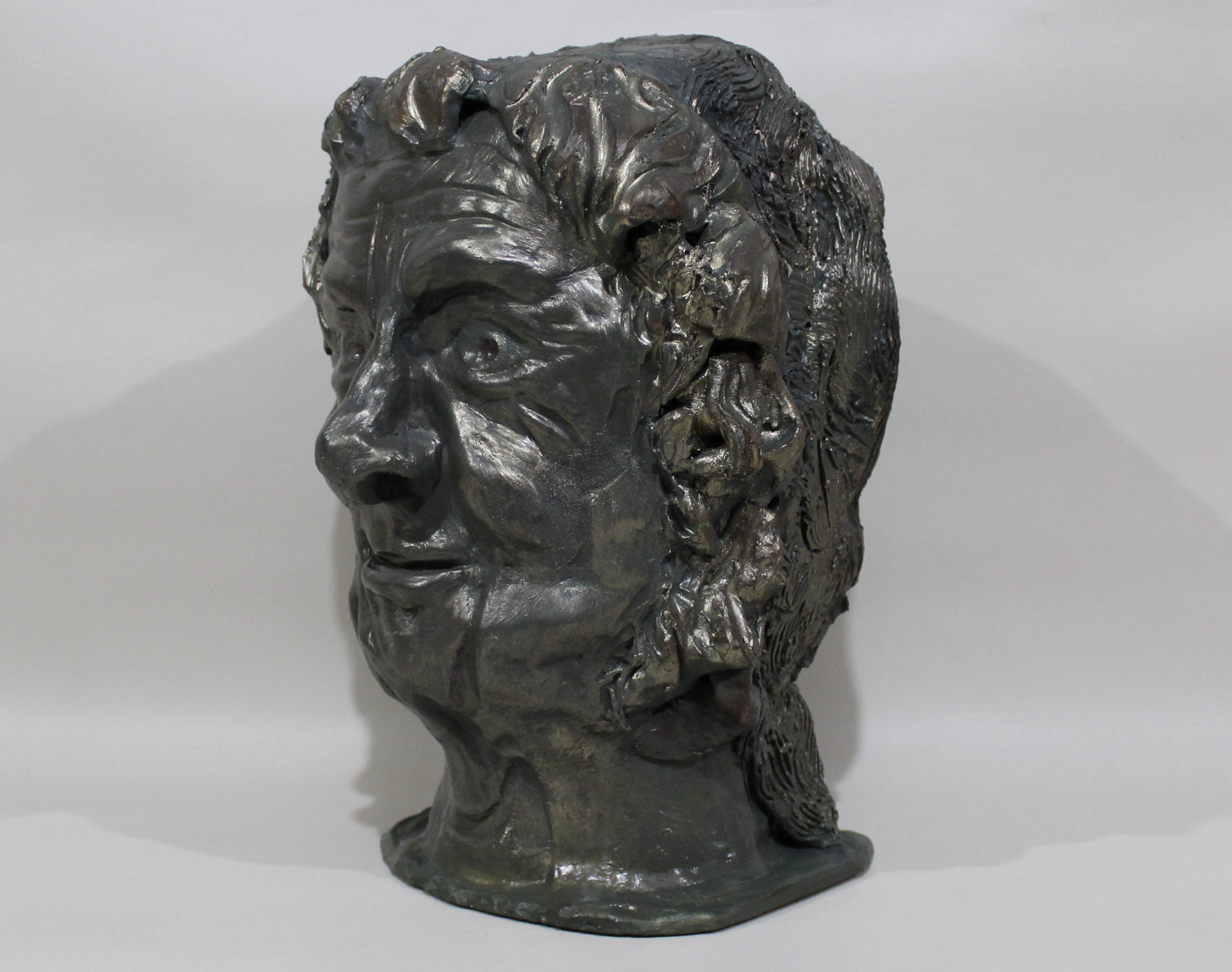 Sculpture en terre cuite à double face de dieux mythologiques romains Bon état - En vente à Hamilton, Ontario