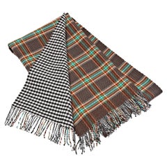 Double-Faced Throw Blanket Merino Wool