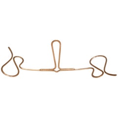 Double Fate Thread by Rodger Stevens, Kinetic Sculpture in Brass, 2018