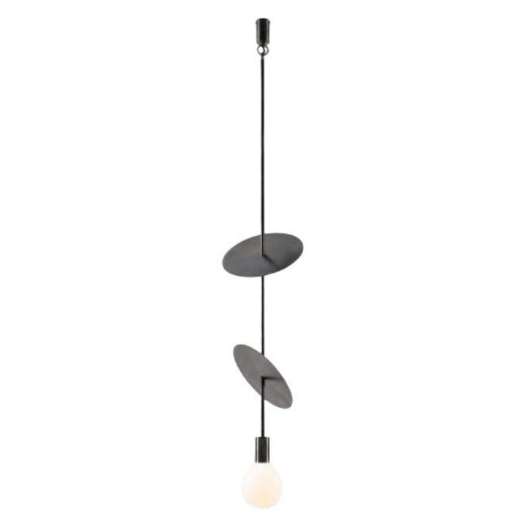 Double Flipside Solid Pendant Light by Volker Haug For Sale