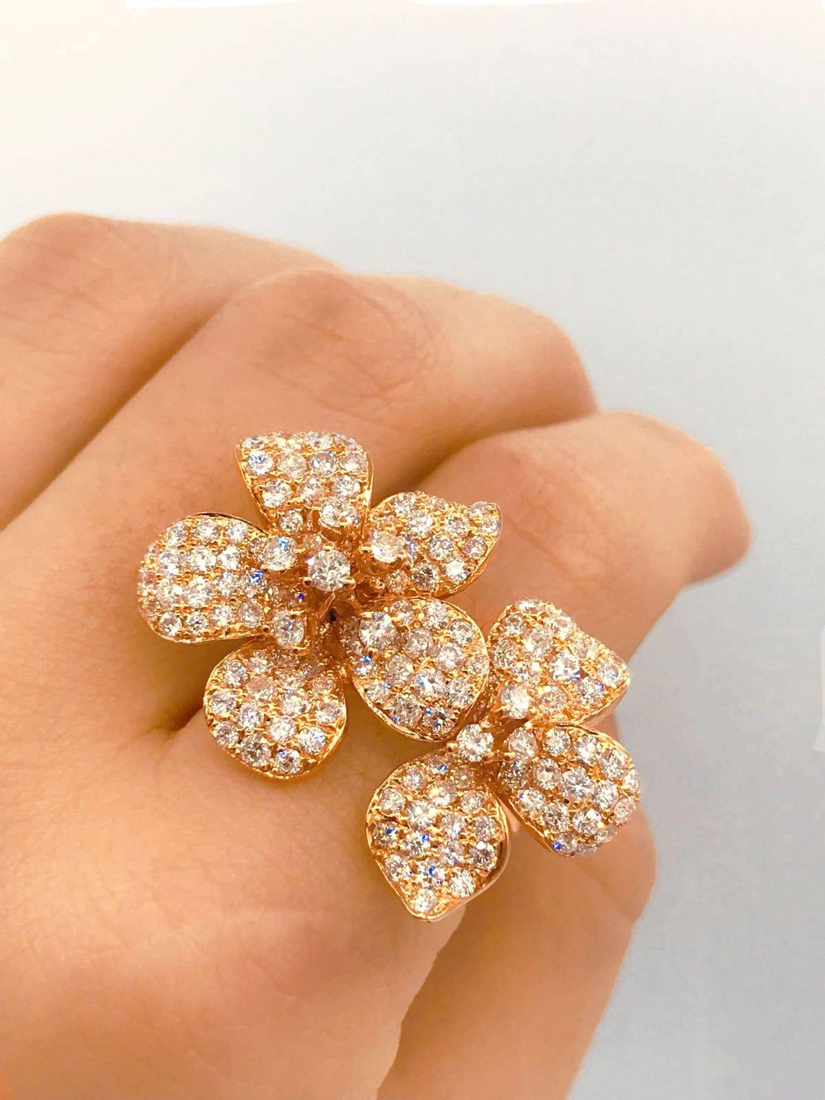 flower diamond jewellery