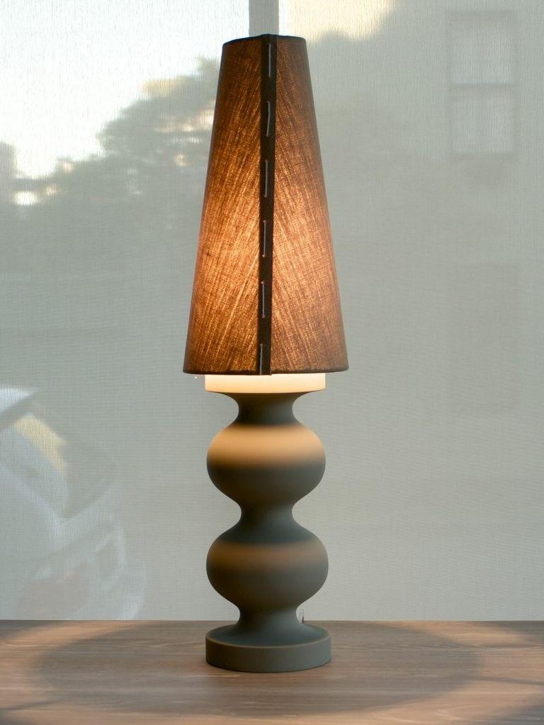 Contemporary Double Frank Table Lamp by Wende Reid - Organic Modern, Sculptural, Minimal For Sale
