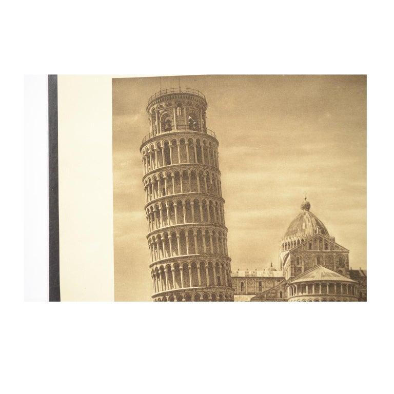 Double Front and Back Lithograph Depicting Portovenere and Pisa in Italy, 1930s For Sale 2