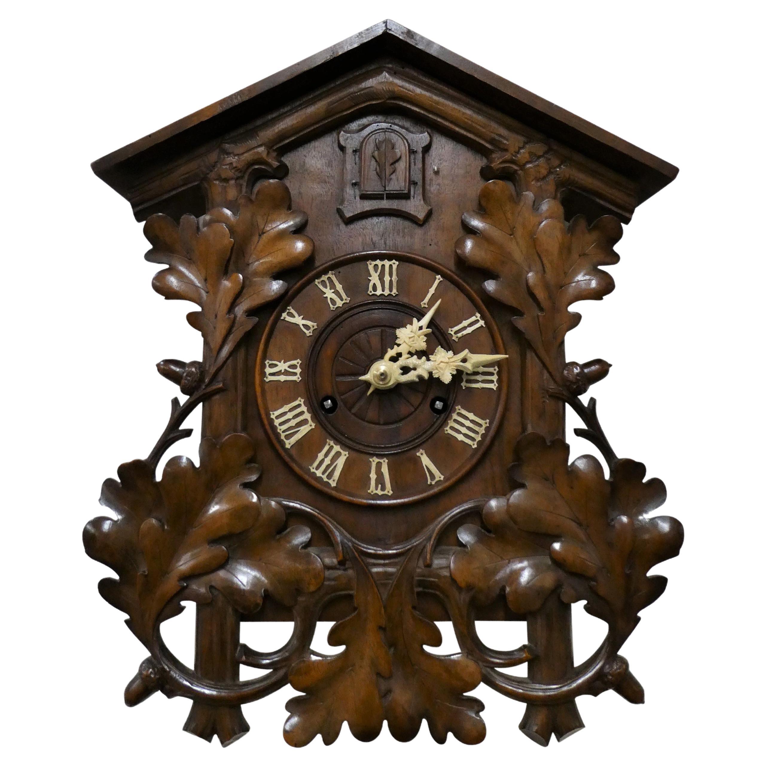 19th Century Black Forest Fusee Cuckoo Mantel Clock by Beha at 1stDibs