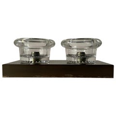 Lampe murale ou plafonnier en verre et base en métal par Cosack, 1960, Allemagne