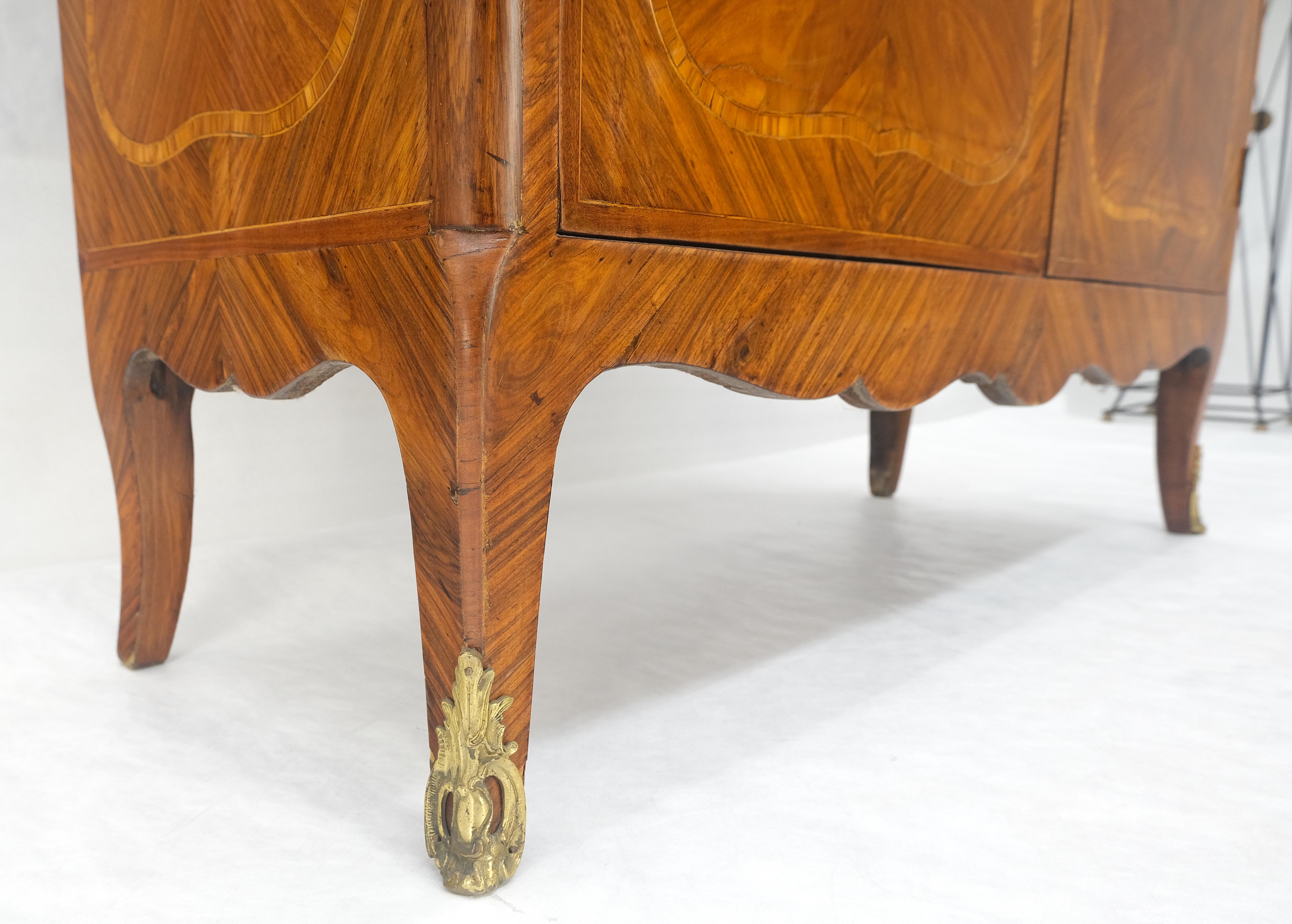 Doble puertas de cristal francés con incrustaciones de mármol superior Curio Gabinete Libro Caso MINT en venta 10