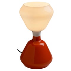 Doppelglas-Tischlampe von Peter Pelzel für Vistosi