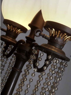 Double Globe Art Nouveau Desk Lamp